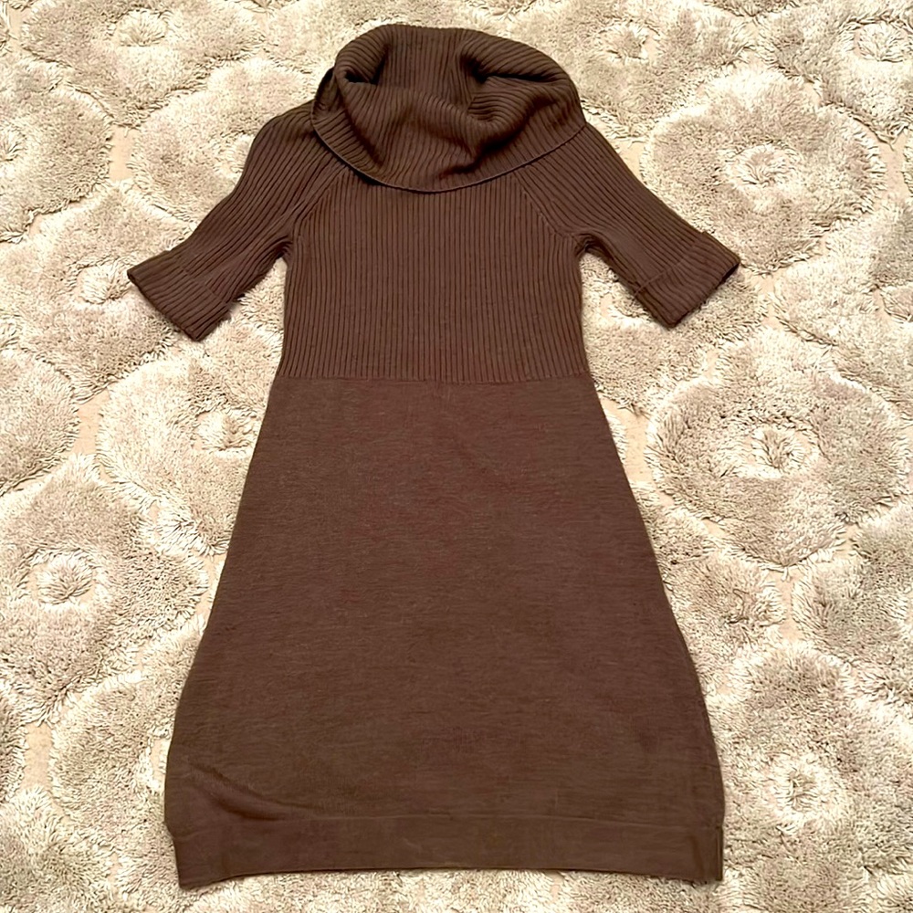 Loft by Ann Taylor brown Sweater dress size M